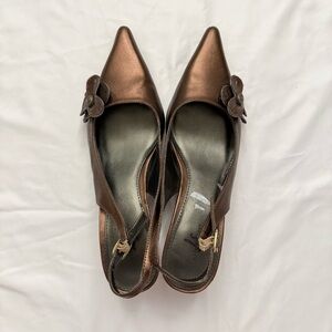 Vintage Brown Kitten Heels
